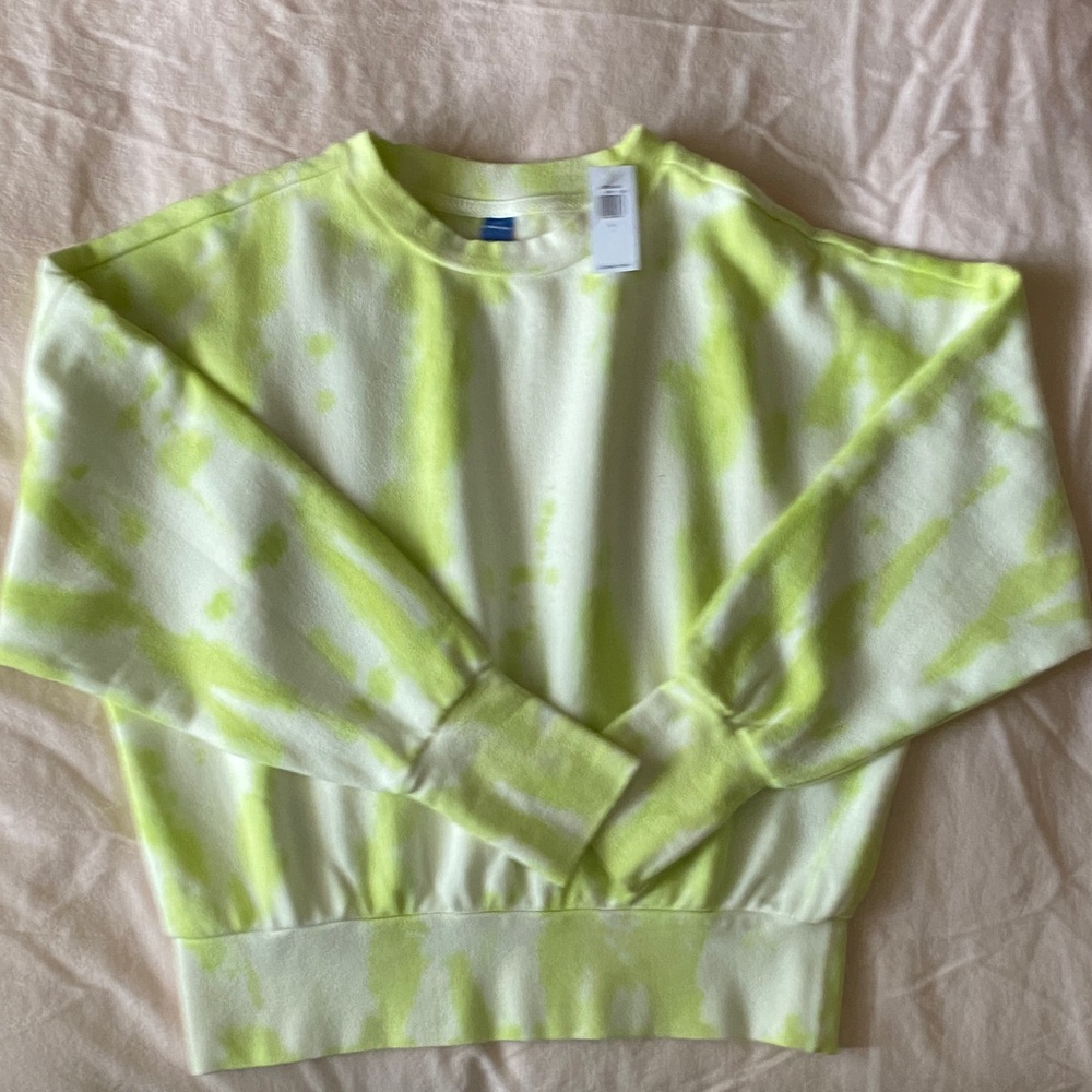 Old Navy Neon Lime Tie-Dye Women's Sweatshirt